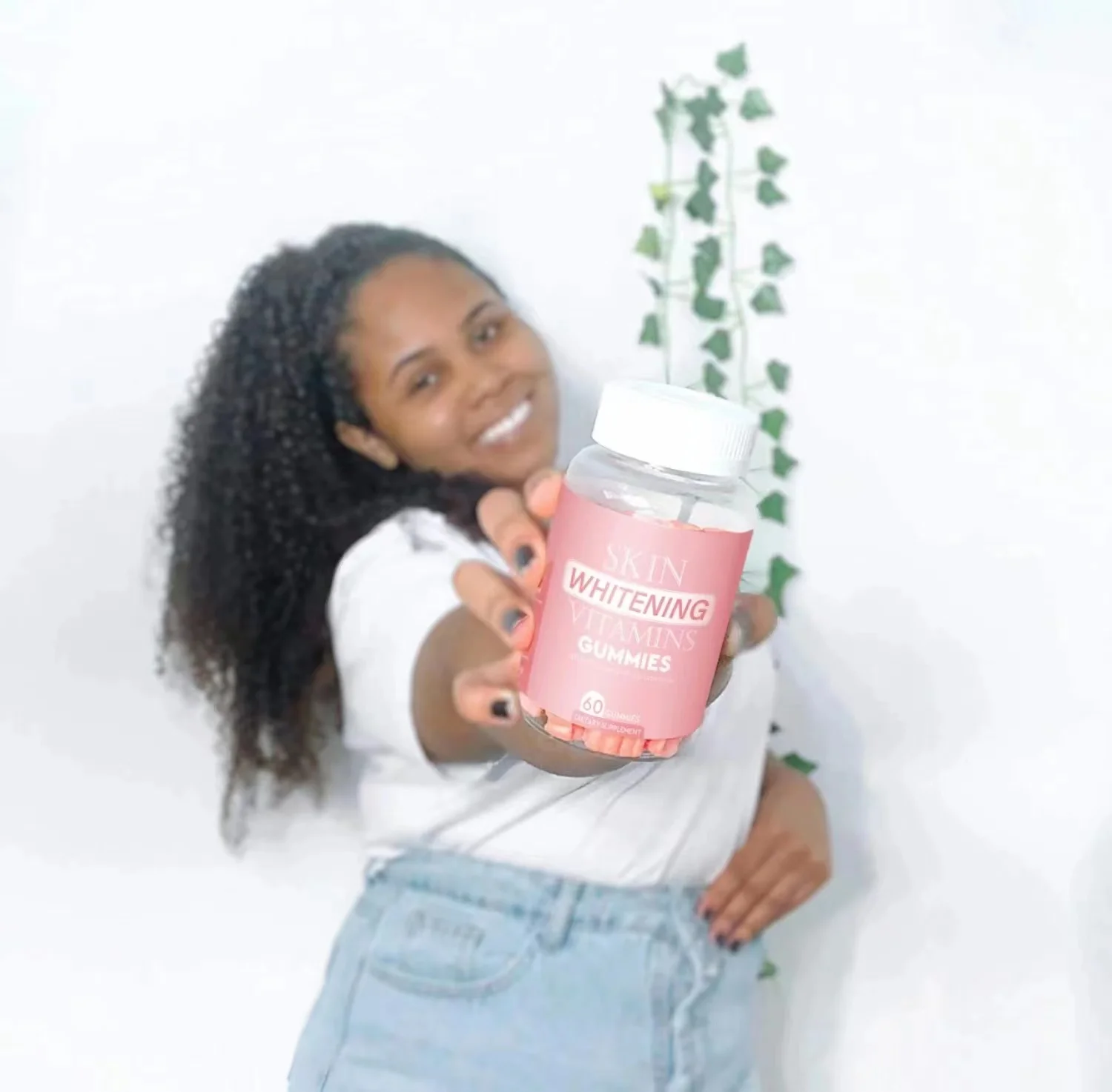 OEM Private Label Gluta Skin Gummies Whitening Glow Brightening Acne Marks Light Spot Collagen Adults