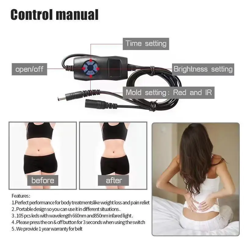 Led slimming stomach wrap fat removal non surgical xl laser lipo burn body sculpting belt slim belly laser waist trainer