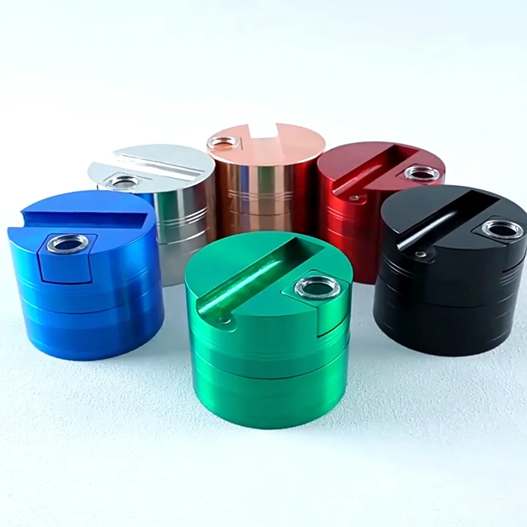 Customized Zinc Alloy Herb Grinder Wholesale Custom Logo Printing