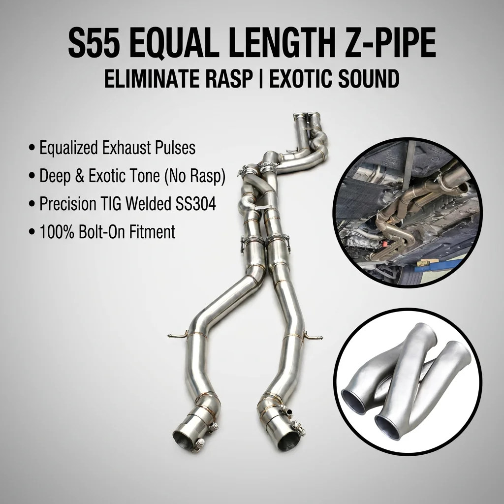 OEM 2.5/2.75inch Z-Pipe Equal Length Exhaust MidPipe for BMW M3/M4