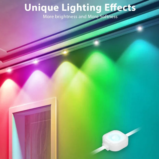 100ft 72lamps 54 Scene Modes IP65 Smart RGBIC Permanent Outdoor Point Lights