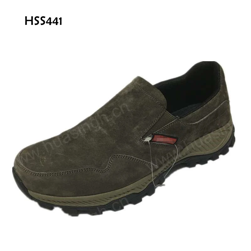 LXG,Extra Comfortable Suede Leather Upper Outdoor Sports Shoes Original Design Low-cut Pull-on Walking Shoes for Sale HSS441