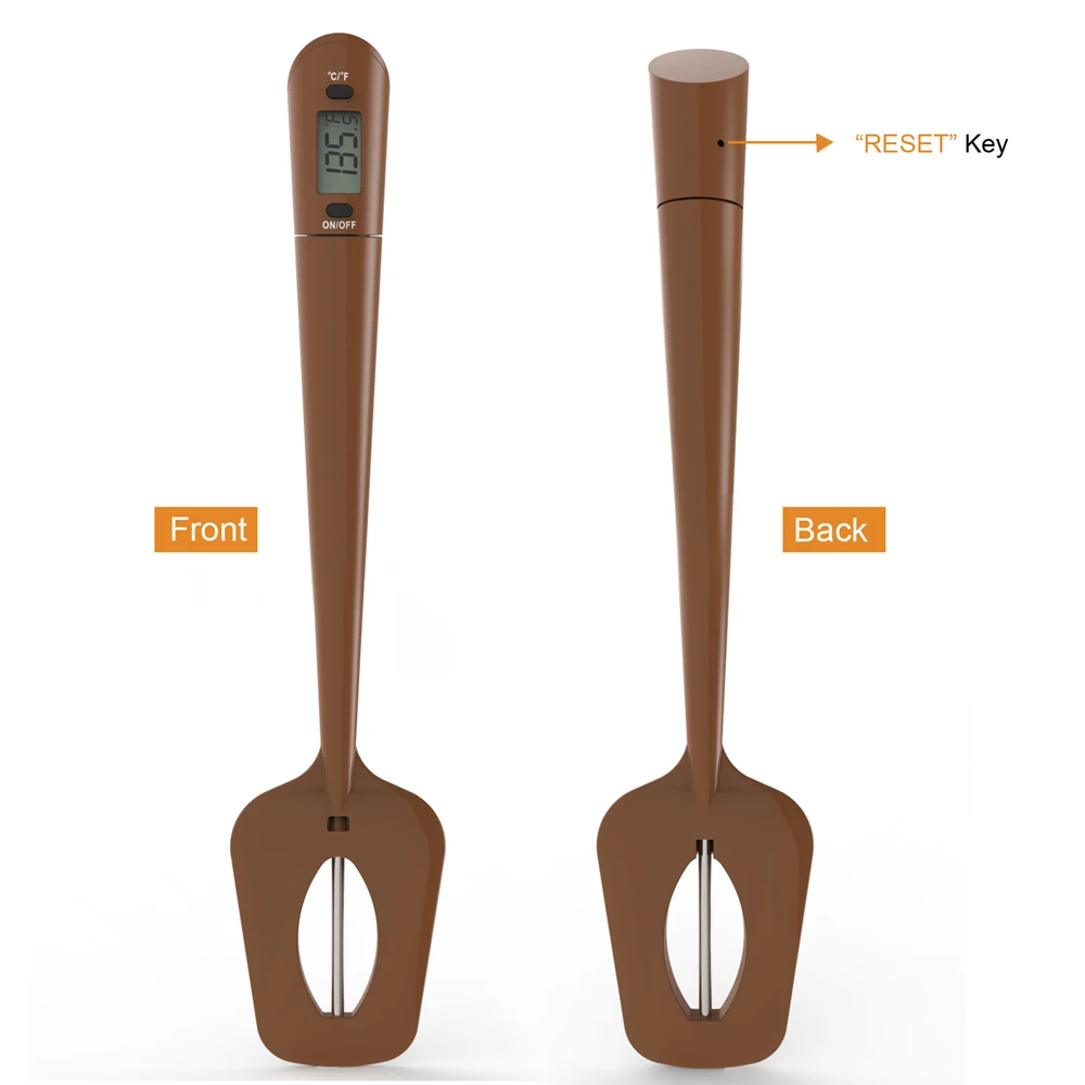 Digital LCD Display Silicone Spatula Thermometer Cooking Thermometer Chocolate  Thermometer