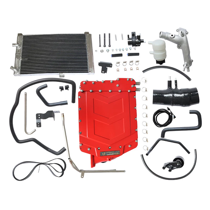 VT Twin Screw Supercharger Kit For Lexus LX570 3UR Engine Belt Driven Turbo Boost