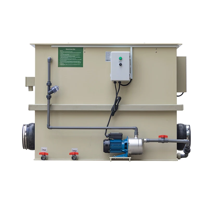 Qlozone Aquaculture Ras Rotary Drum Filter Parts Time Relay Automatic ...
