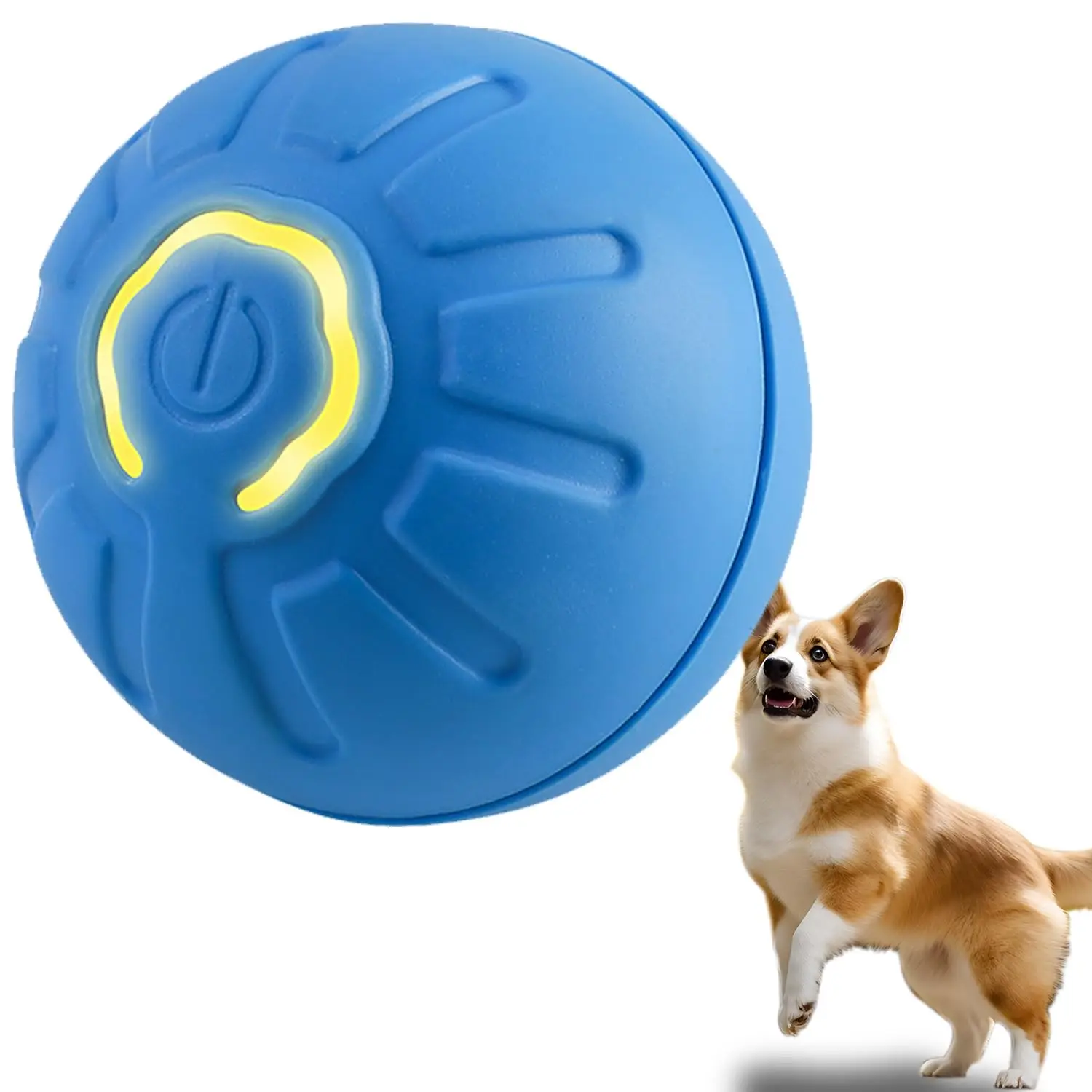 Durable Interactive Dog Ball | Motion Activated USB Rechargeable Toy for  Small & Large Dogs | Fun Pet Chew Toy for Playtime