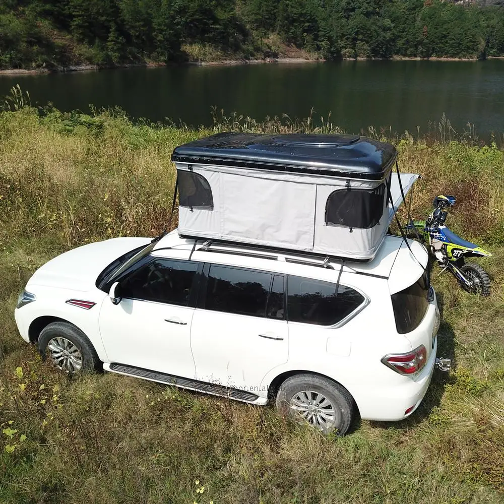 High Quality Canvas Roof Top Tent with Hard Shell Triangle Rack Best Price  for India Market