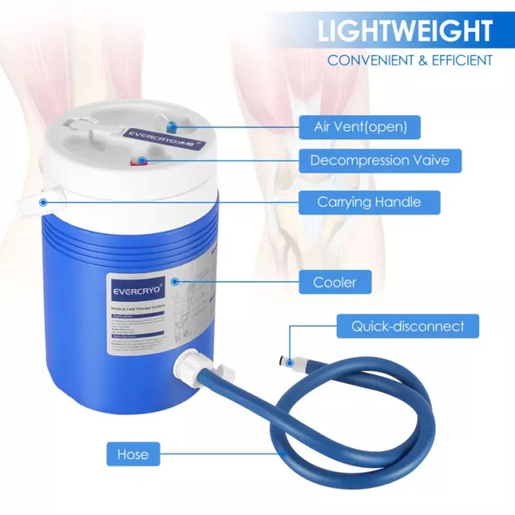 Rehabilitation Equipment Physical Therapy Ice Compression Therapy Physiotherapy Knee Cryo Cuff Cold Therapy System Machine