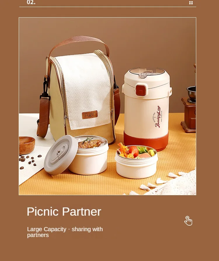 Portable Adults Food Thermos Flask Lunch Box Para Ninos Kids Insulated