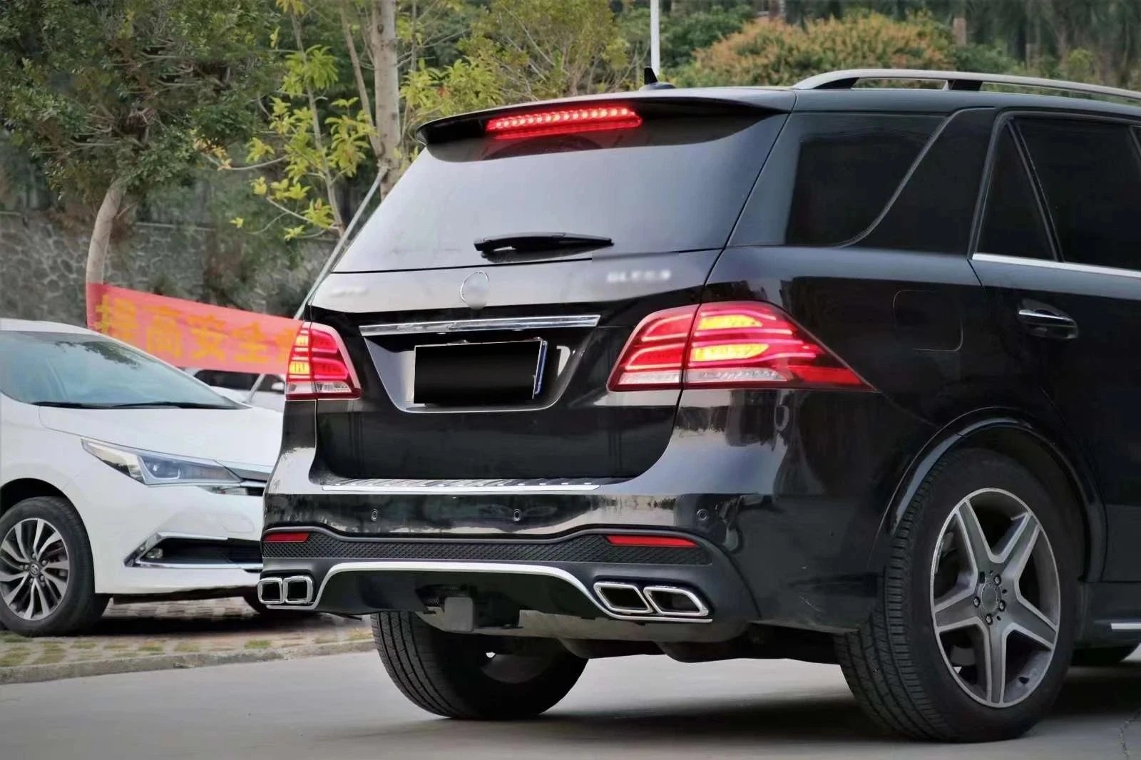 Front Rear Bumper Kit For Mercedes Ml W164 Upgrade 2019 W166 Gle63 Amg ...