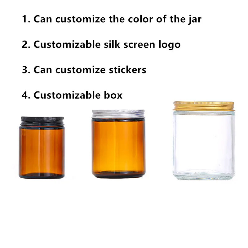 Amber Candle Jar Lanterns And Candle Jars Glass Candle Holders With