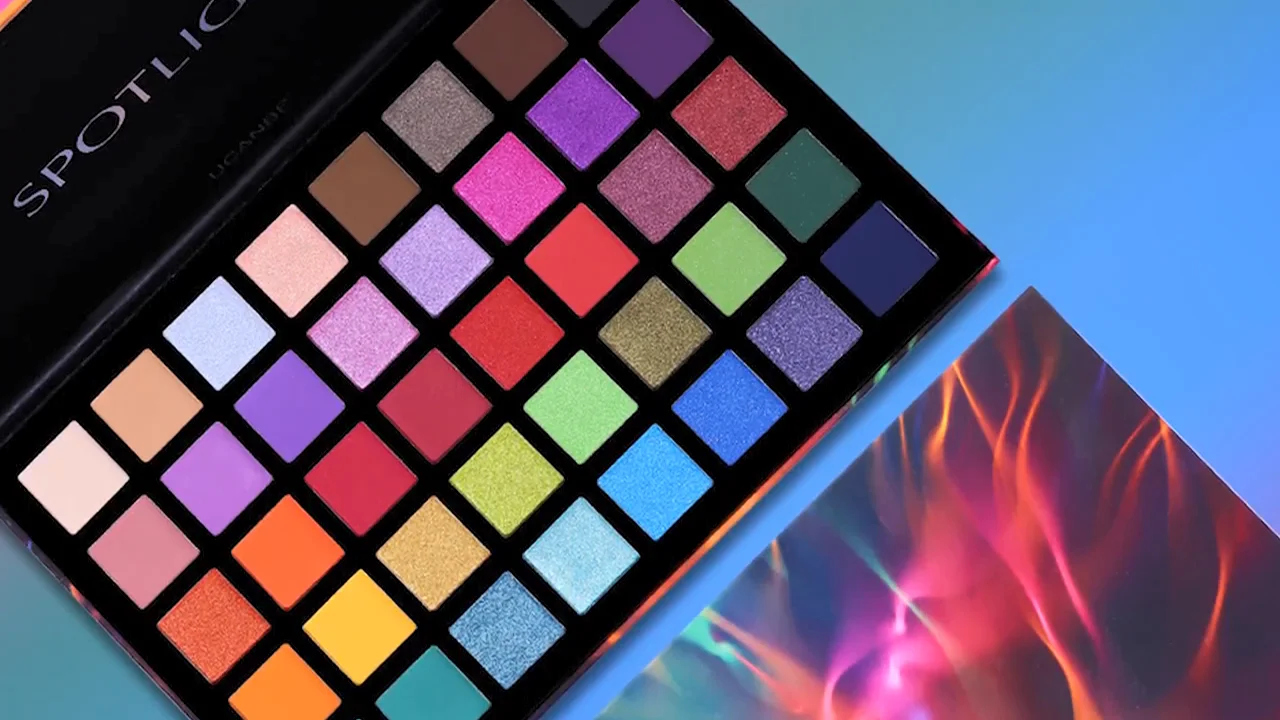 35 color combination glitter eyeshadow palette matte colorful