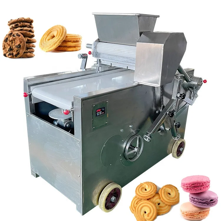 Small Automatic Wire Cutting Chocolate Chip Formatic Soft and Hard Cookie Machine