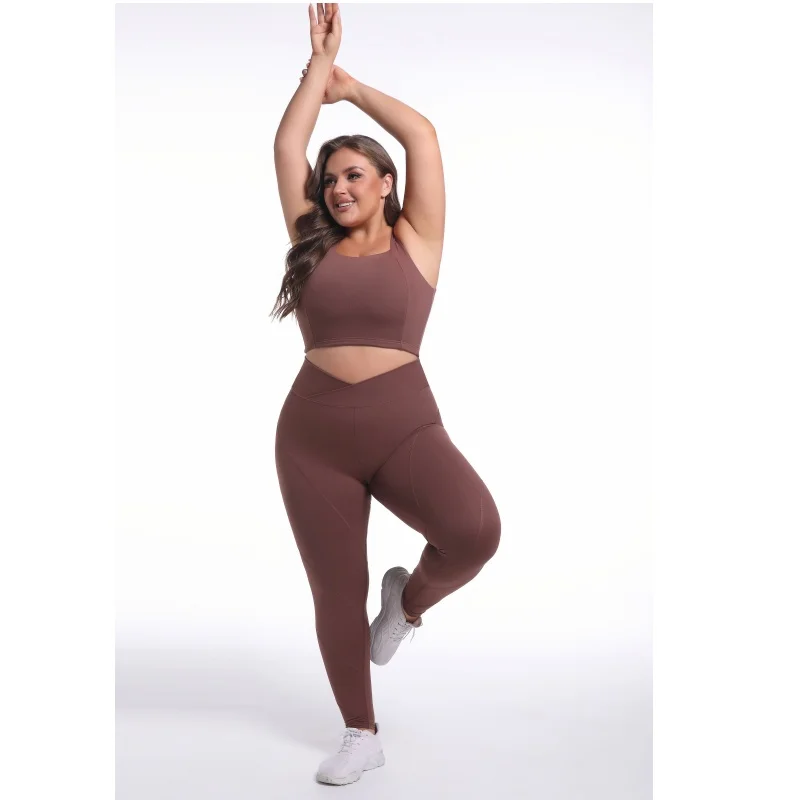 product 2024 custom plus size 2 piece workout yoga sets fitness women gym clothing sports bra high waist legging tracksuits yoga outfits-60