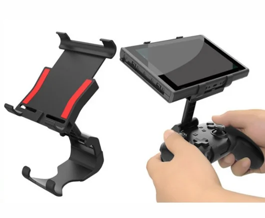 ABS Controller Clip with Wireless Grip Stand Mount for Nintendo Switch Lite OLED 2 Game Compatible PC One Model Packaged Box