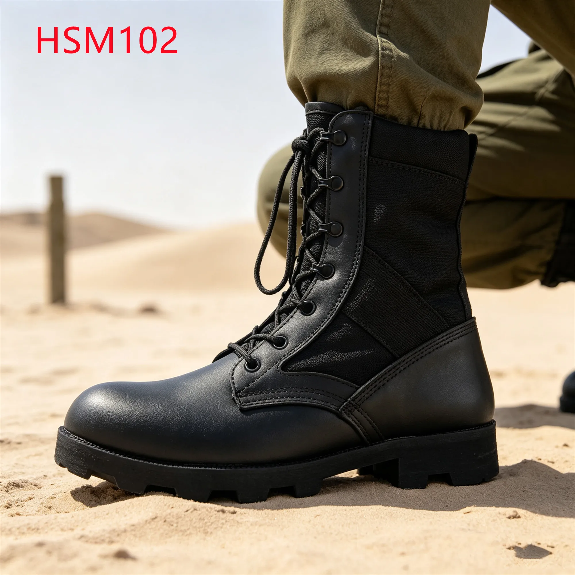 LXG,nasty Conditions Hua Singh Patrol Boots with L-Protection Board Southeast Asia Matte-textured Rubber Sole Combat BootsHSM102