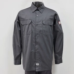 High Quality Work Uniform Construction Mechanic Safety Training Cotton Workwear logo Custom Men's Shirts Long Sleeve