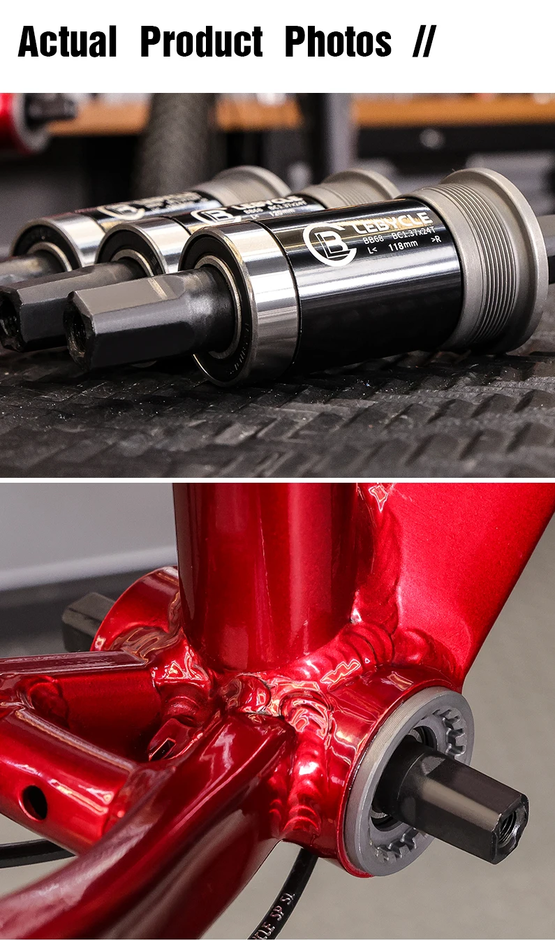 Lebycle Mountain Bicycle Square Bottom Bracket BB68