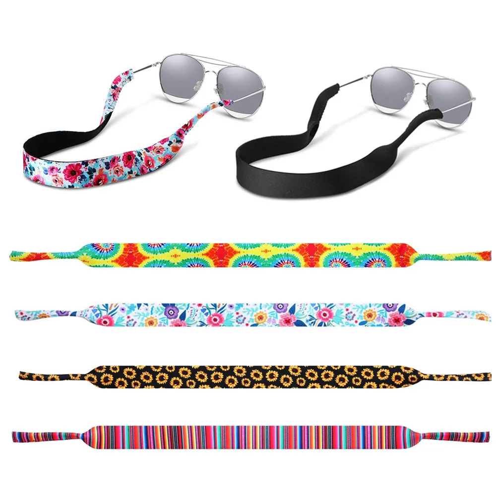 Custom Floating Sunglasses Straps Lanyards Sports Safety Retainer Adjustable Custom Printed