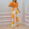 Pantaloni giallo arancione