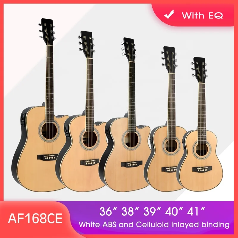 High Quality Full Size Advancing Student Cutawat Electric Acoustic