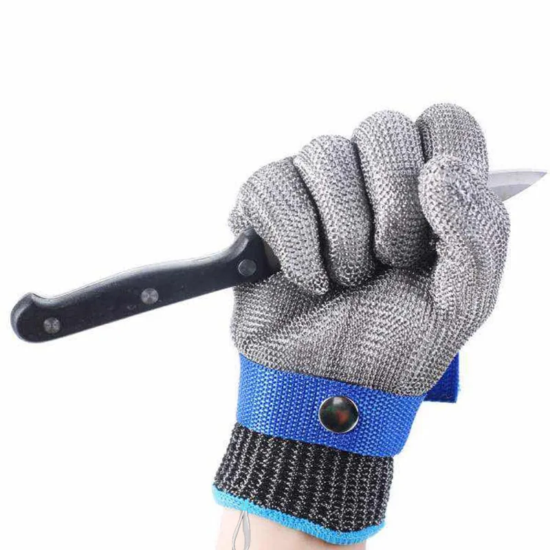 Stainless Steel Wire Metal Mesh Cut Resistant Gloves Butcher