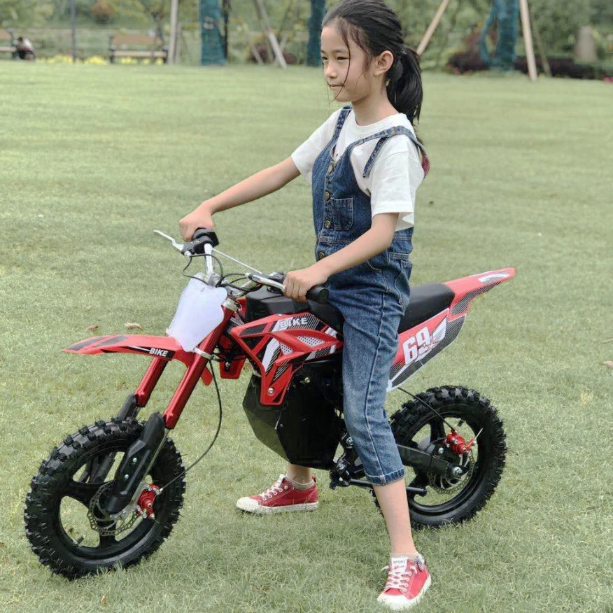 48V 350W 500W E-Moto Motorbike Electric Motorcycle Moto Cross Mini Children Kids Enduro Electric Dirt Bike for Sale