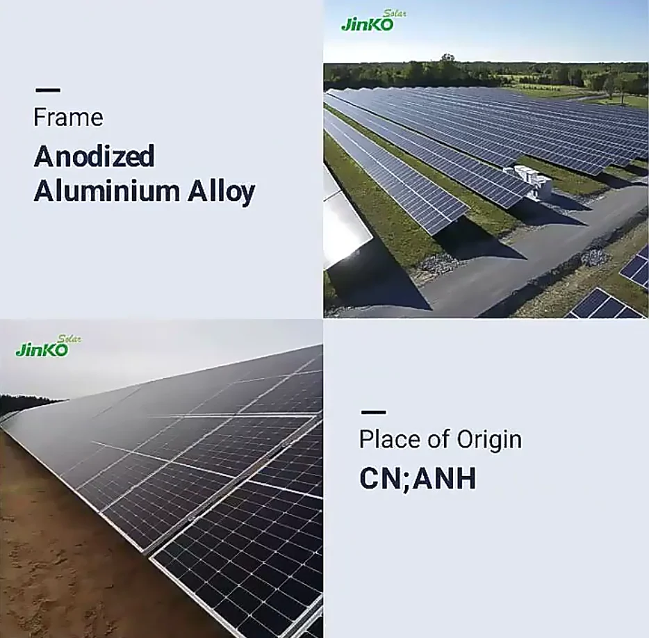 Jinko Solar Panel 540w 550w 555w High Efficiency Half Cut Mono House