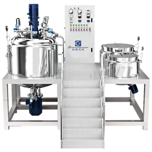 High Shear Vacuum Emulsifying Mixer Toothpaste Production Line Lip Pomade Making Machine
