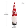Copri bottiglia di vino a forma di cappello rosso in maglia A