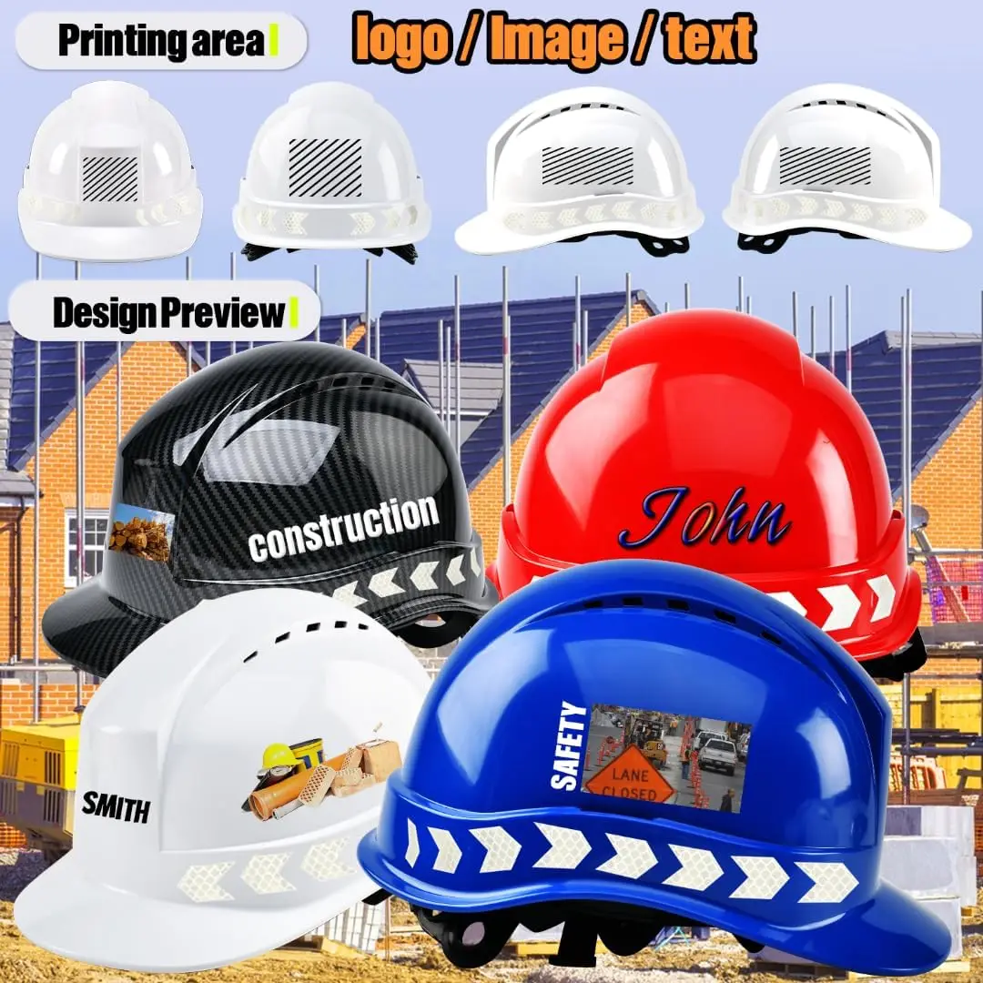 2024 New Construction Helmet Carbon Fiber Style Industry Safety Hard Hat Logo