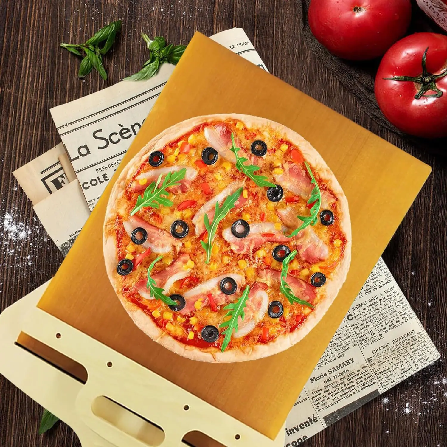 Sliding Pizza Peel Pala Scorrevole Pizza Paddle With Handle Sliding Pizza Shovel For Dishwasher