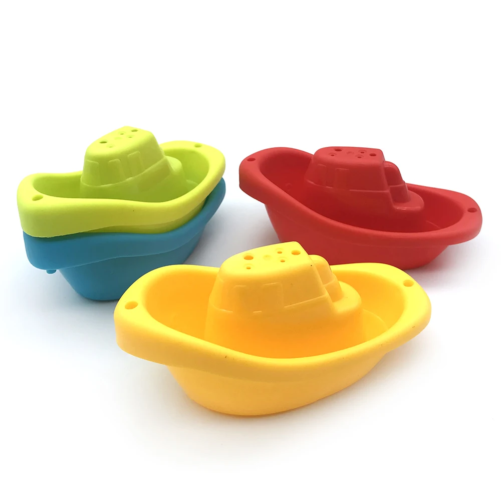 2020 г., Гуандун, Детская развивающая мини-ванна для обучения детей, Набор для игры, пластиковая Штабелируемая чашка, лодка, игрушки для ванной