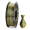 Seda Doble Color Negro Oro