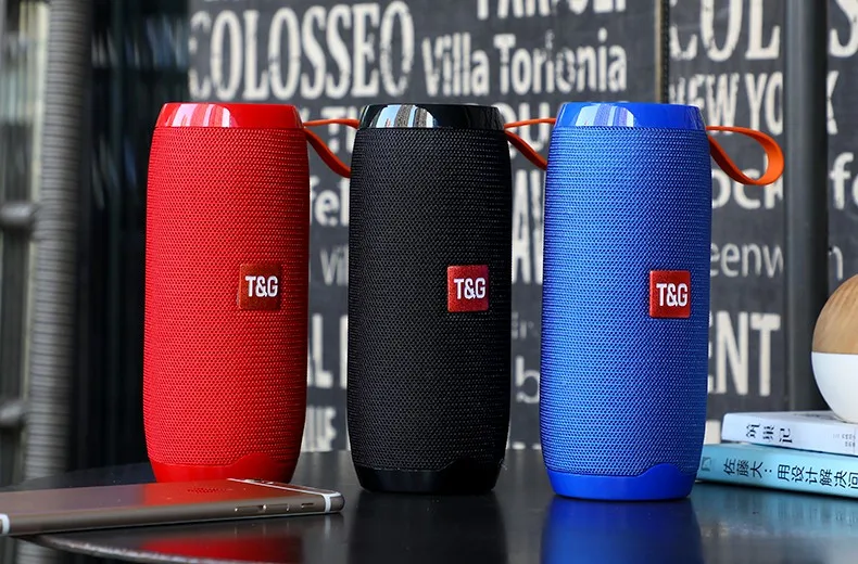 T&G wireless portable fabric speaker bluetooth with subwoofer & waterproof - ANKUX.COM