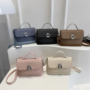 2026 New Canvas Women's Crossbody Bag with Fashionable Lock Buckle Women's Single-shoulder Bag Sac Dos
