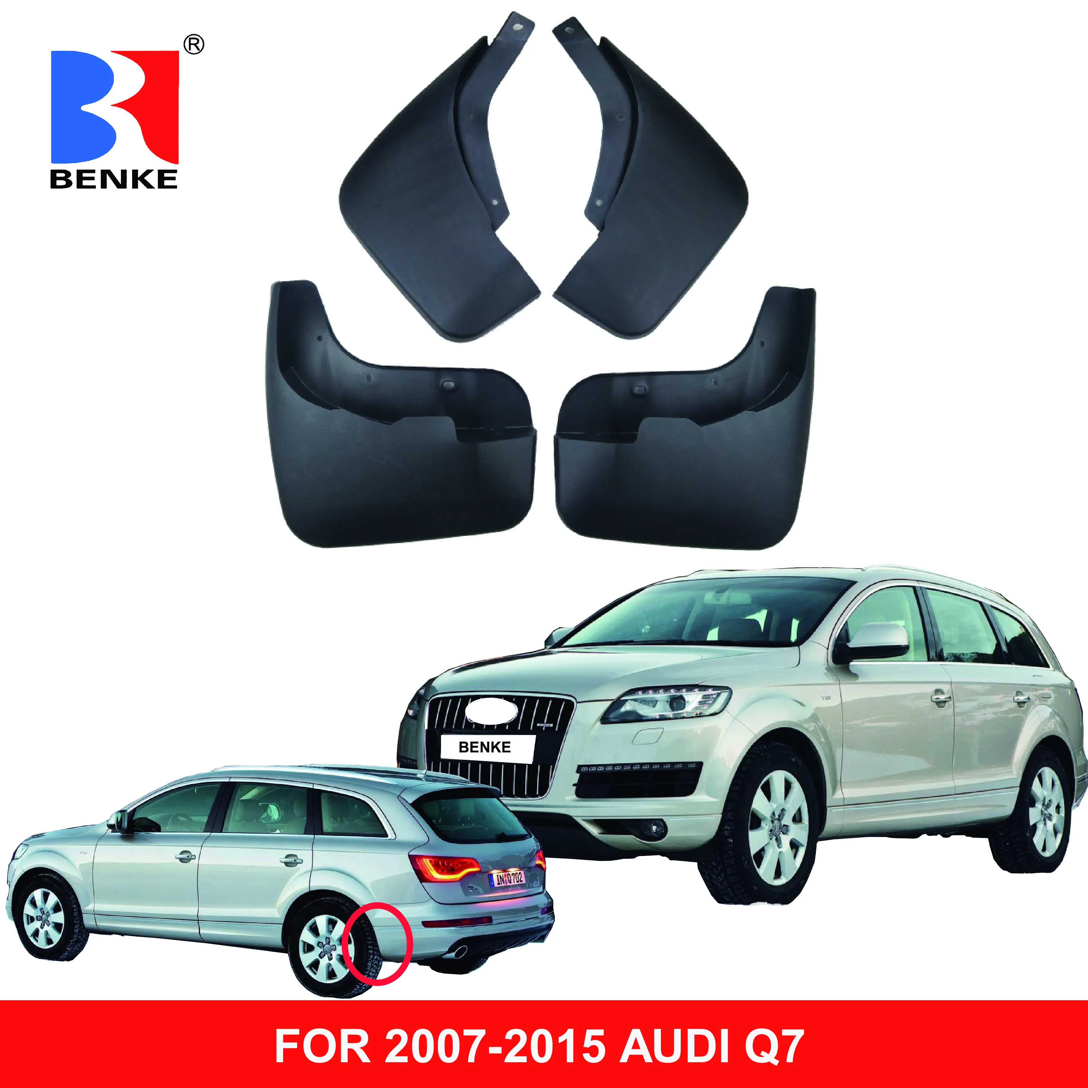 4Pcs Car Mud Flaps For Audi Q3 2016-2018 | Splash Guards, Fender Mudguards, High-Grade ABS