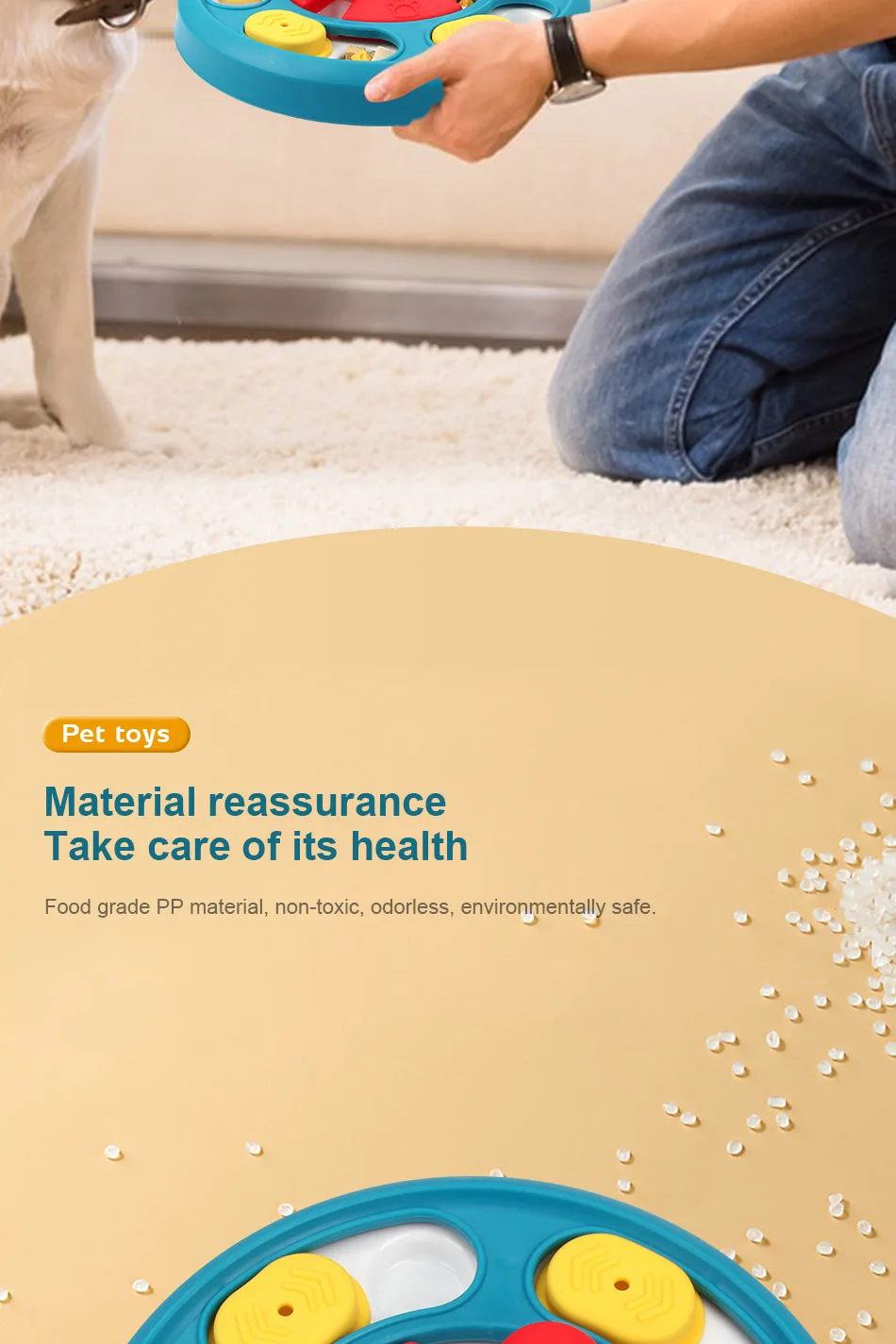 Pet Toys New Rotary Feeding Toys Slow Food Bowl Dog Rotary Table Gnawing Resistance Training Puzzle Dog Toys supplier