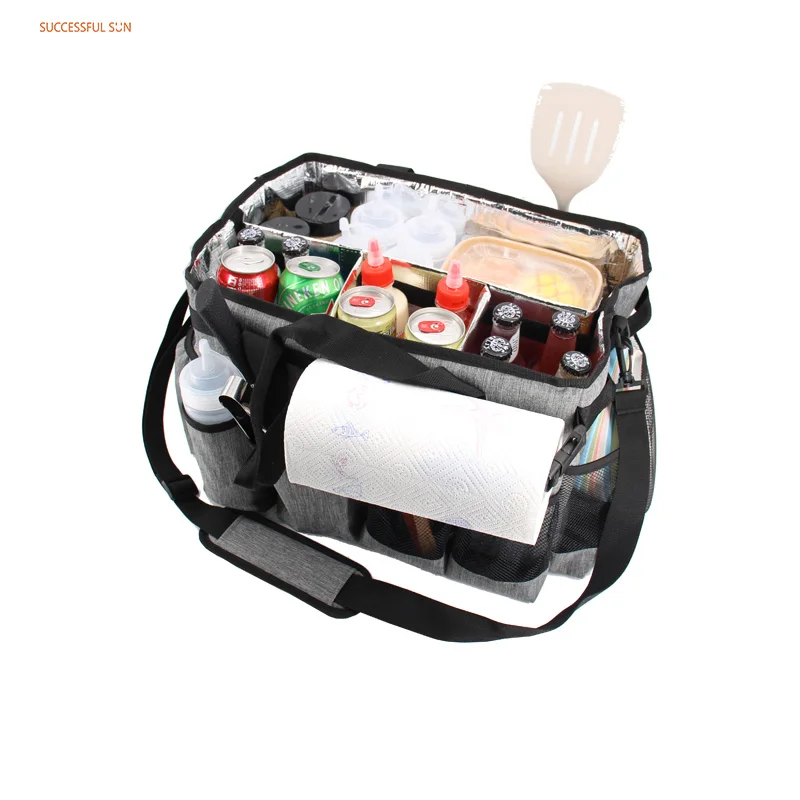 Premium Insulated Grocery Bags Picnic Cooler Bag Large Capacity Reusable Thermal Food Carrier Tote Insulation Bag