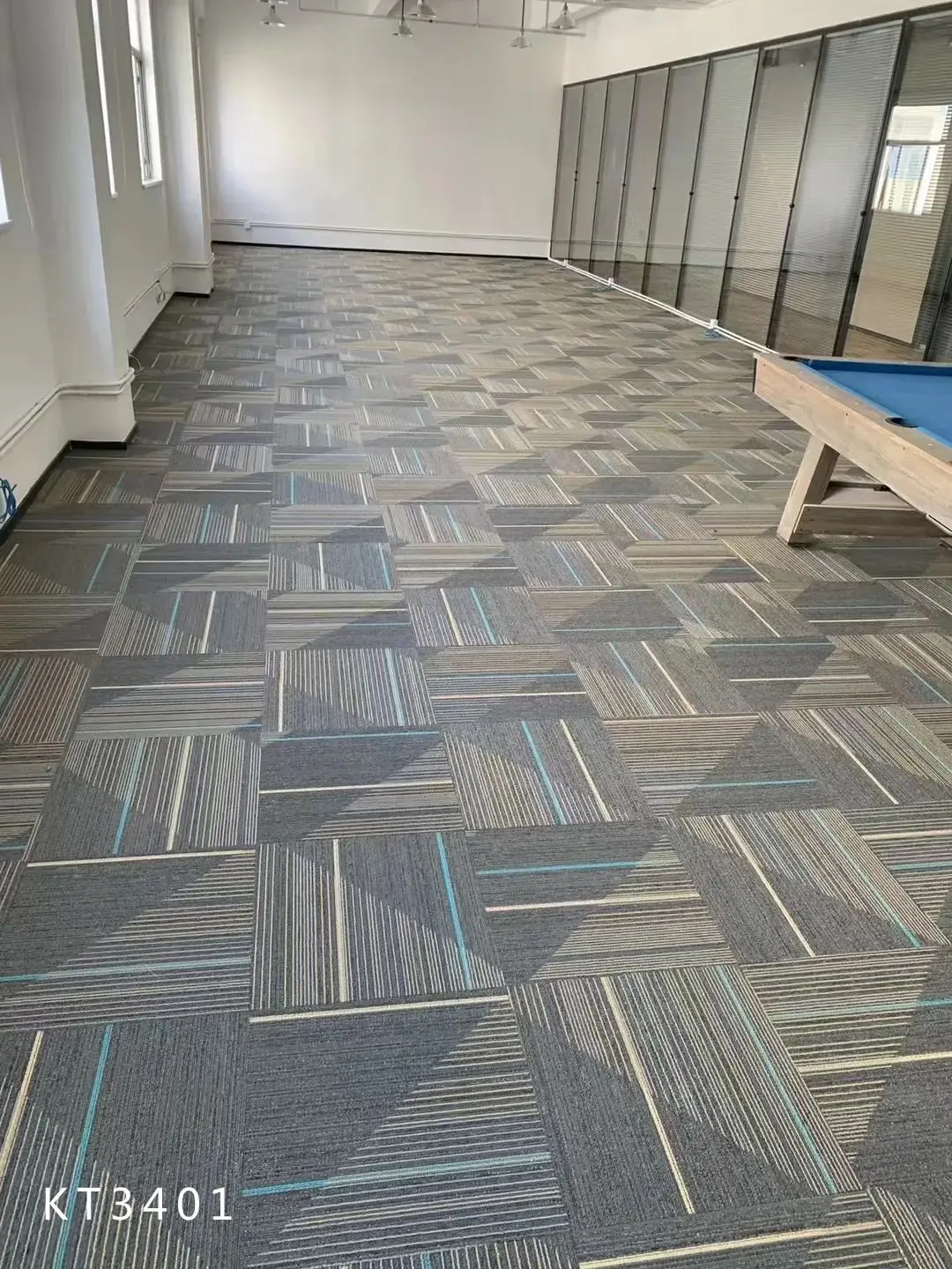 Carpet Tiles 50x50 Commercial Office Pp Bitumen Carpet Tile Pvc Backing