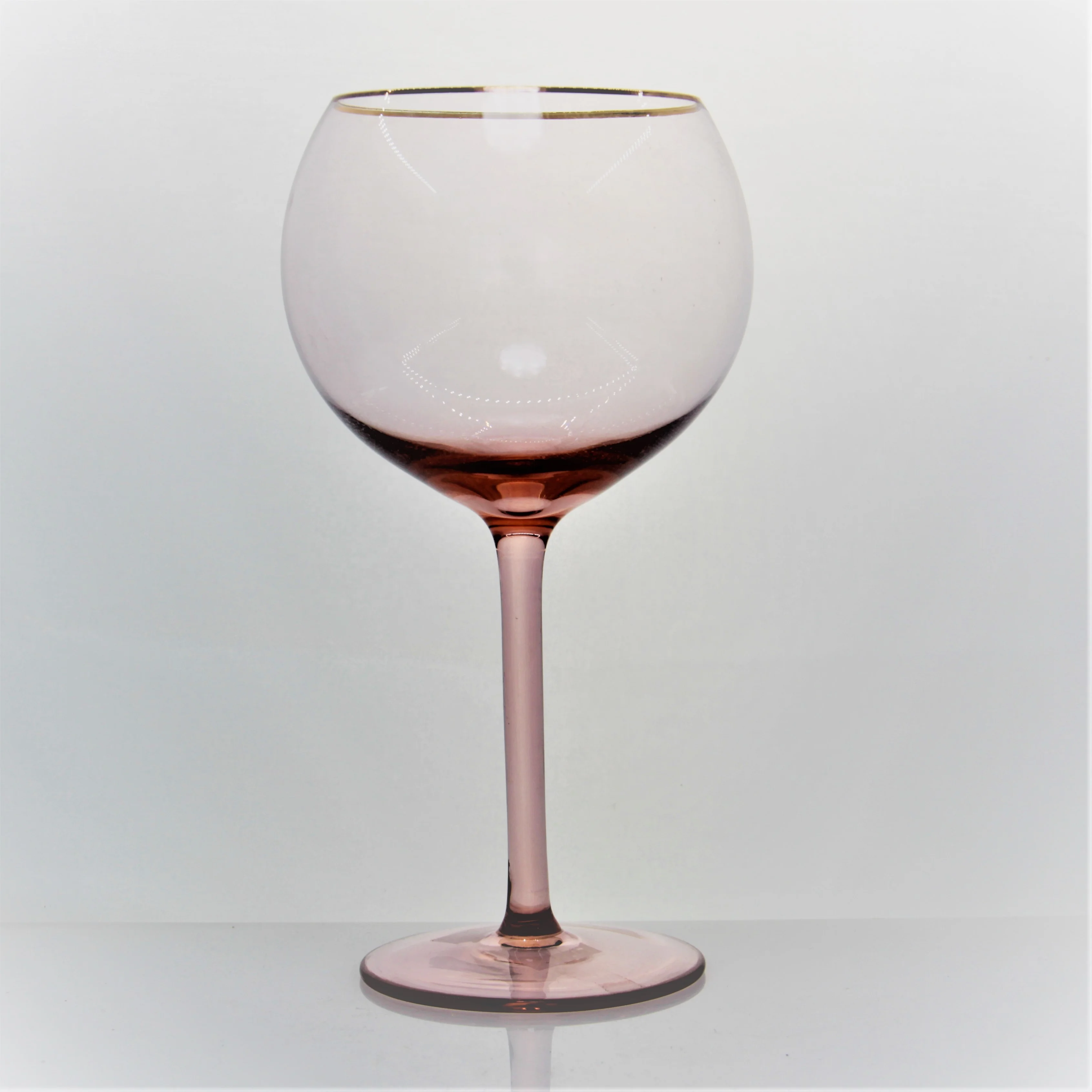 Colored Round Drinking Glass in Pink