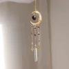 N2. obsidienne naturelle et quartz clair