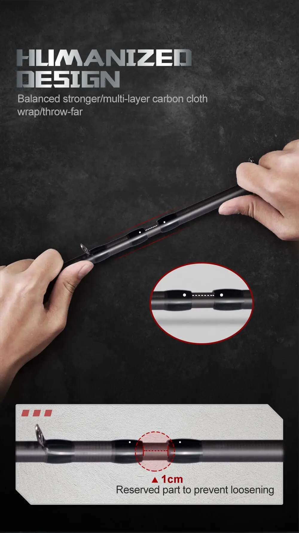 Hunt House New Product Multiparallel Eyeguide System Fishing Rod 15+2