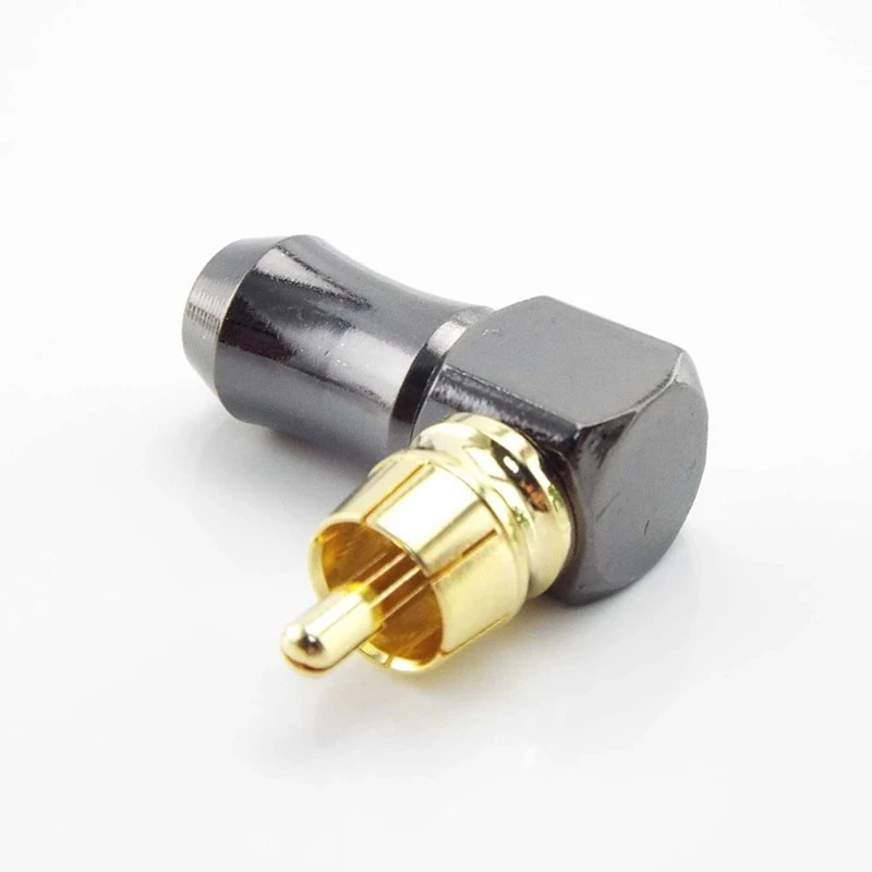 20 pz Adattatore Connettori Placcato Oro Saldatura Audio Video RCA Spina Maschio per Audio Altoparlanti/Amplificatori 42*11mm  34