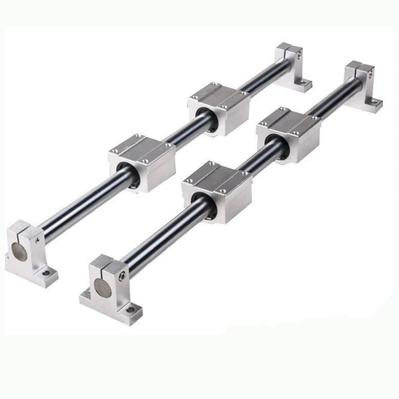 D-24Linear Cylindrical Guide Optical Axis Set Optical Shaft Slide Table Vertical Support SCS SMA Slide Block SK SHF Support Seat