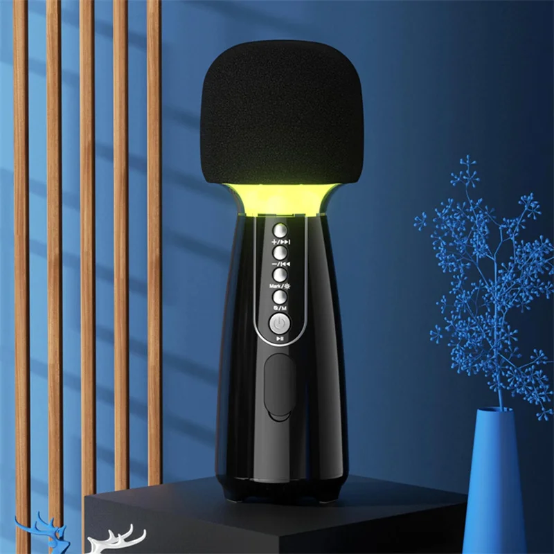 Оптовая продажа, микрофон для караоке, USB-микрофон для записи, беспроводной микрофон для детей, Рождество