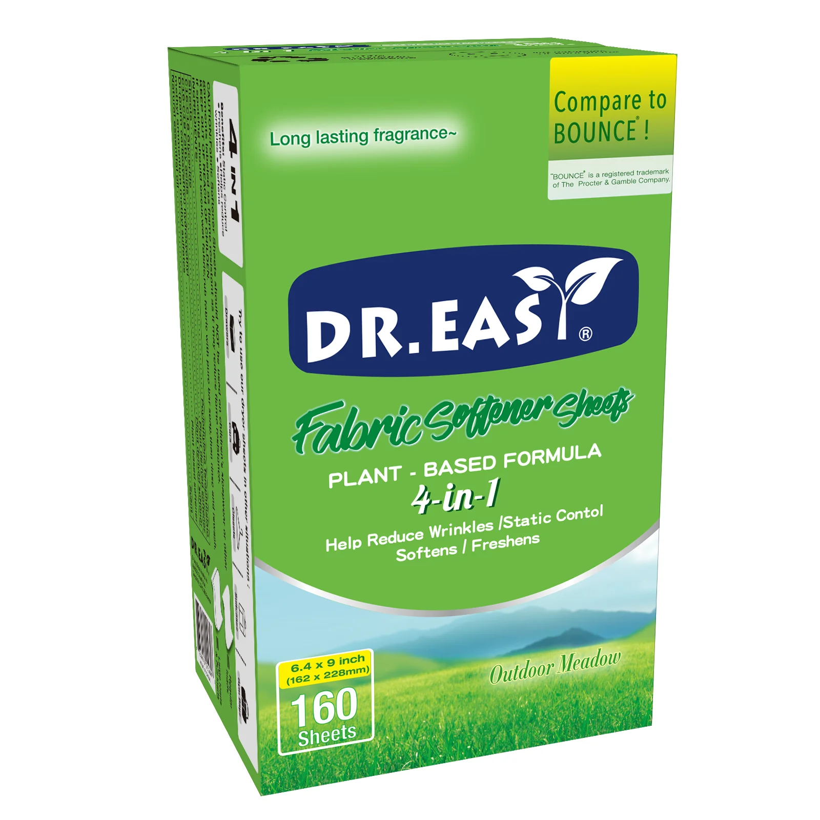 Hot Selling Dryer Sheet Fabric Softener Dryer Sheets Safe for All Fabrics and Dryers