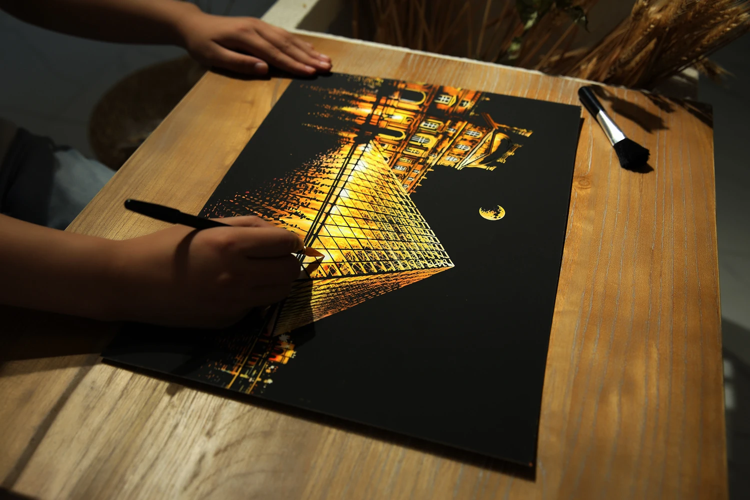 Factory Direct Sale Scratch Off Board Scratch Colorful City Series Kids Rainbow Magic Scratch Art Painting Paper
