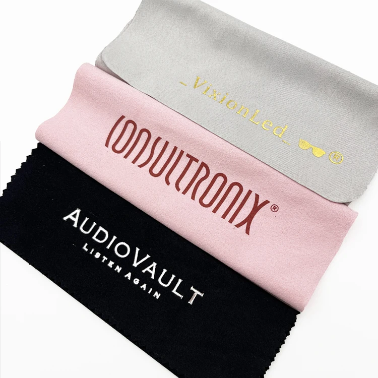 Custom Print Microfiber Spectacle Sunglass Eyeglass Cleaner Eye Glass