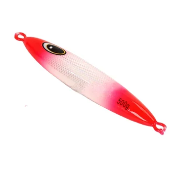 Road-Opening Big Heavy-Pound Fat-Type Night-Glow Jig 200g-600g Sea Fishing Boat Fishing Lead Fish Lure for Saltwater Fish – Metal Jig – view 2